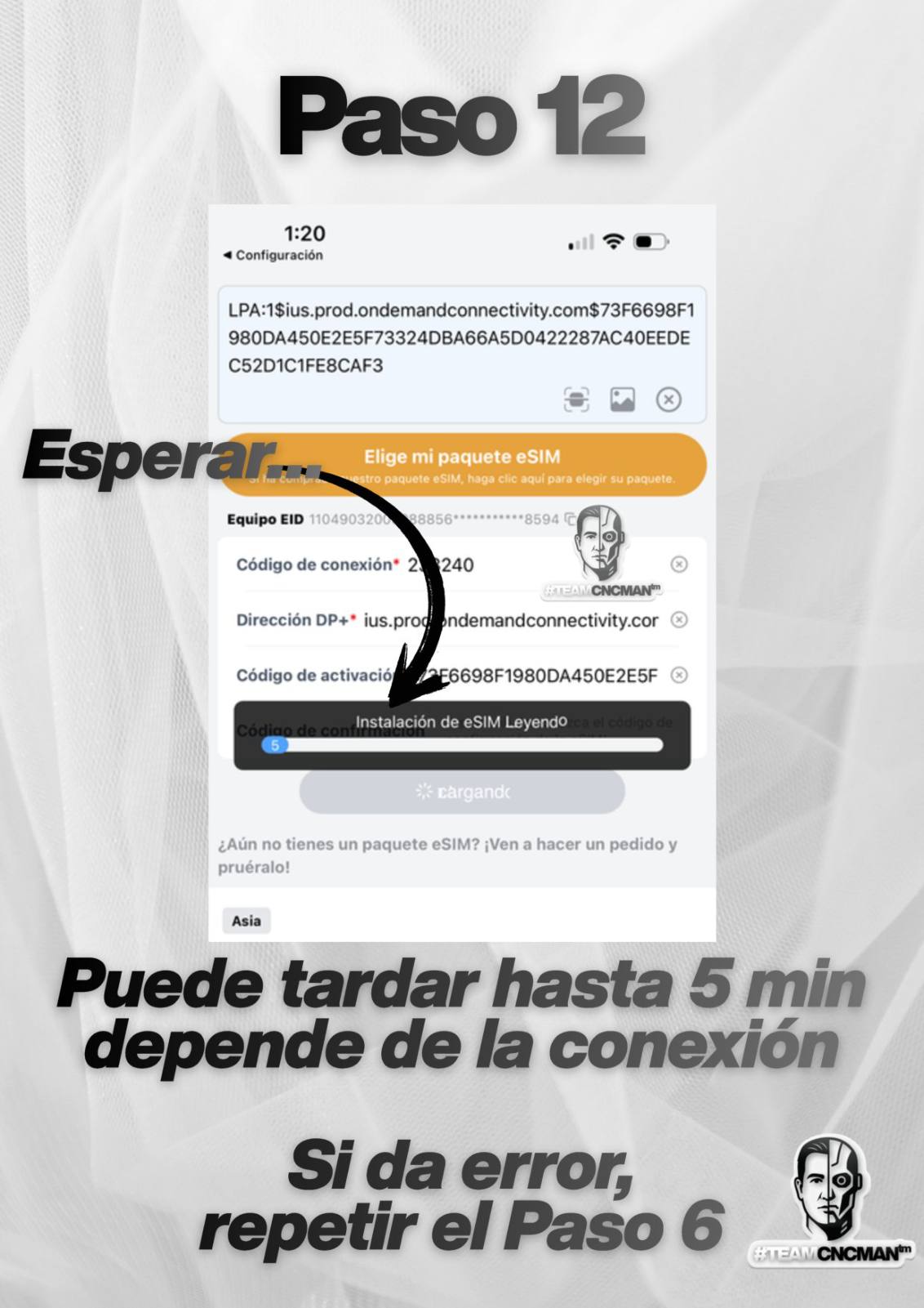 Configuración de e-SIM Flex MEP — página 14