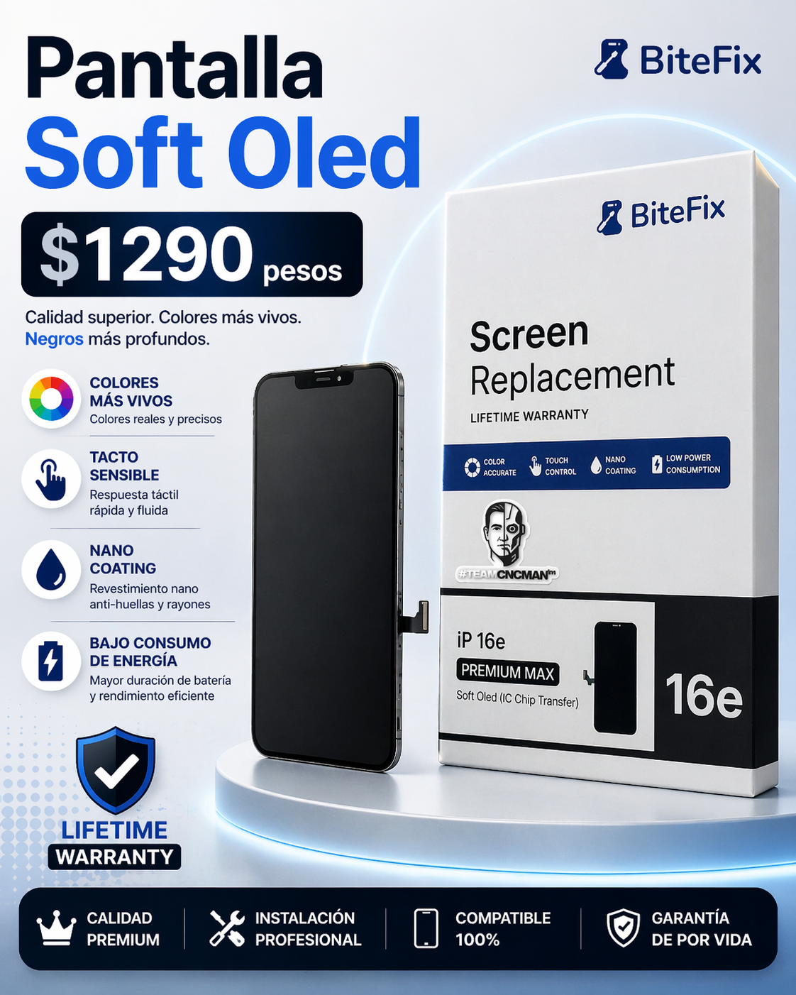 Pantalla iPhone 16e