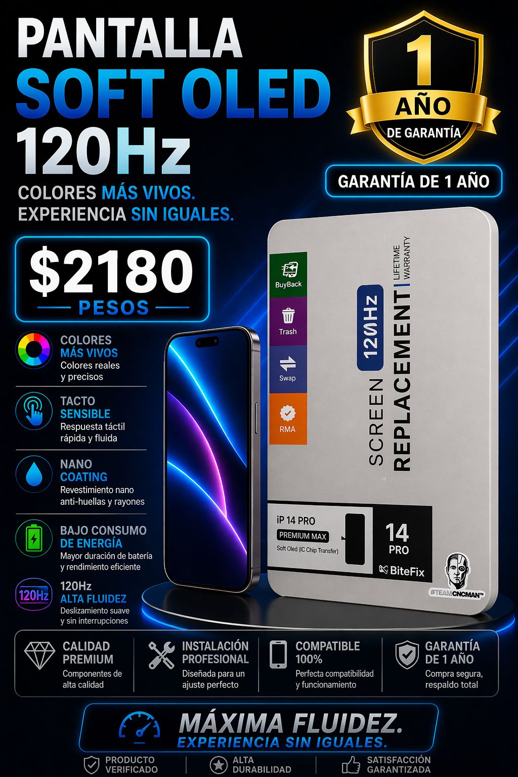 Pantalla iPhone 14 Pro