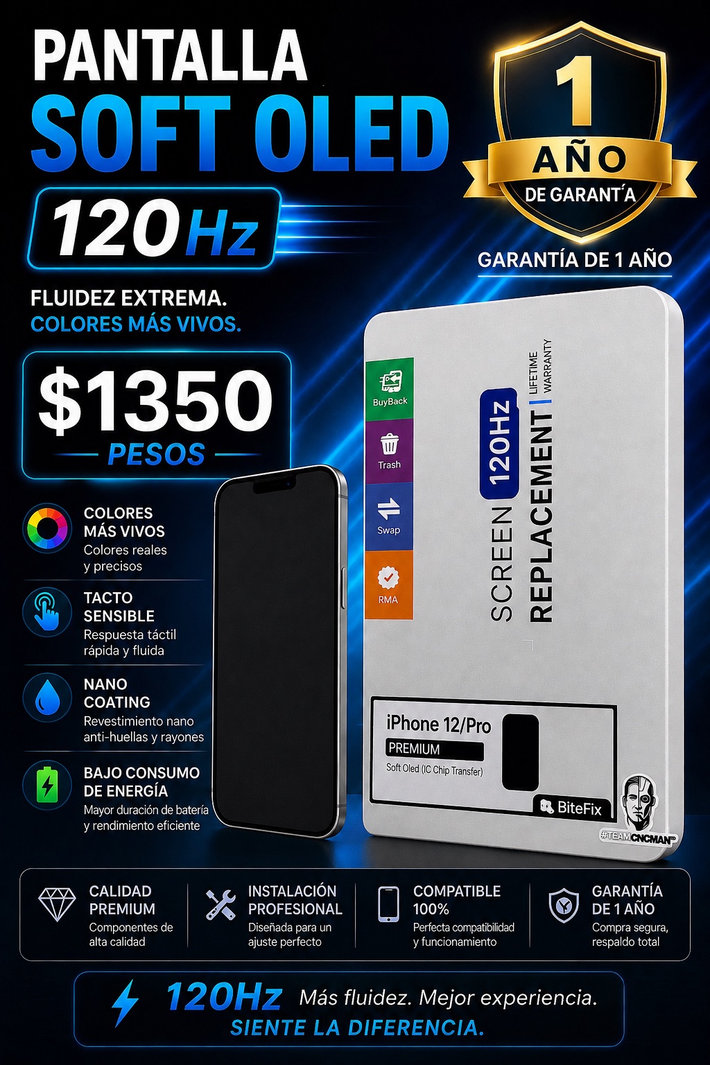 Pantalla iPhone 12 / 12 Pro