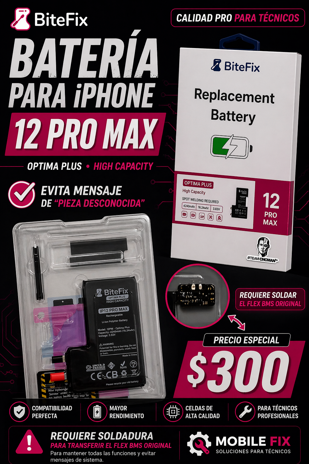 Batería iPhone 12 Pro Max