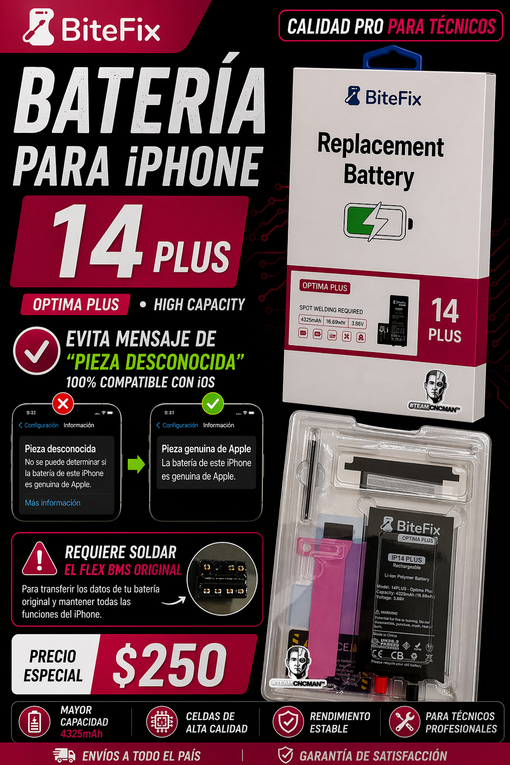 Batería iPhone 14 Plus