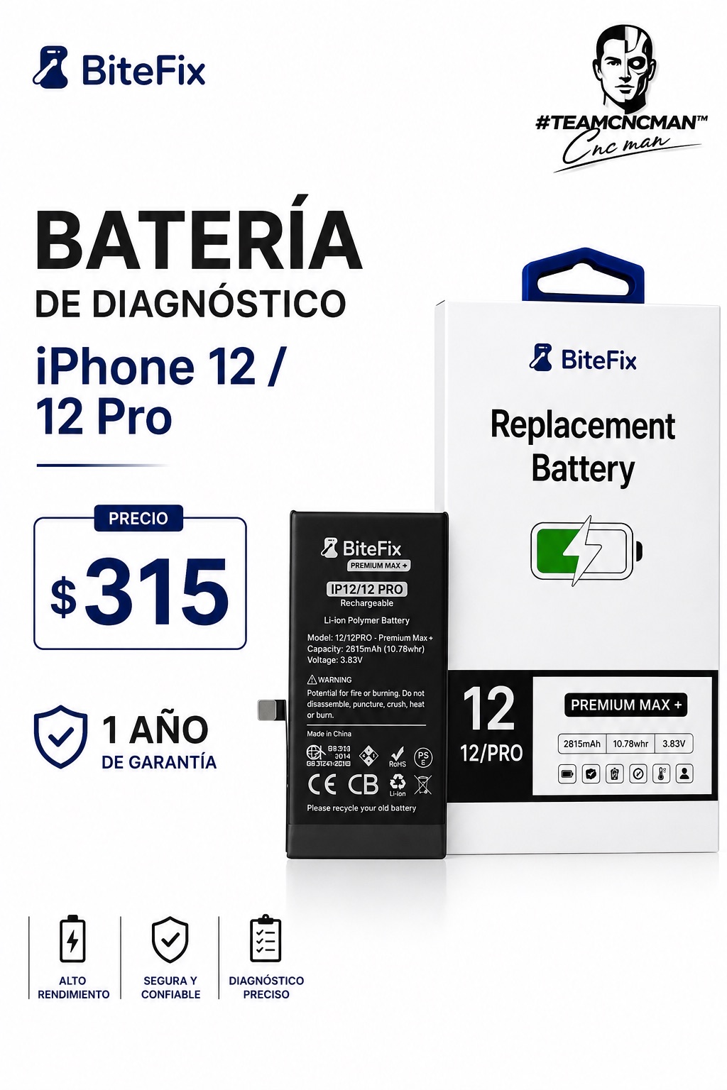 Batería Diagnostico iPhone 12/Pro